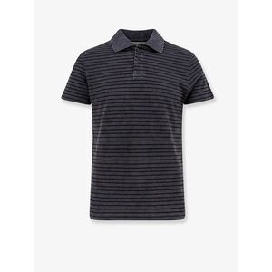 Tonywack Men Cotton Polo Shirt With Striped Profiles